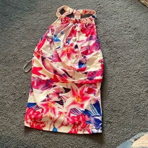Floral halter top